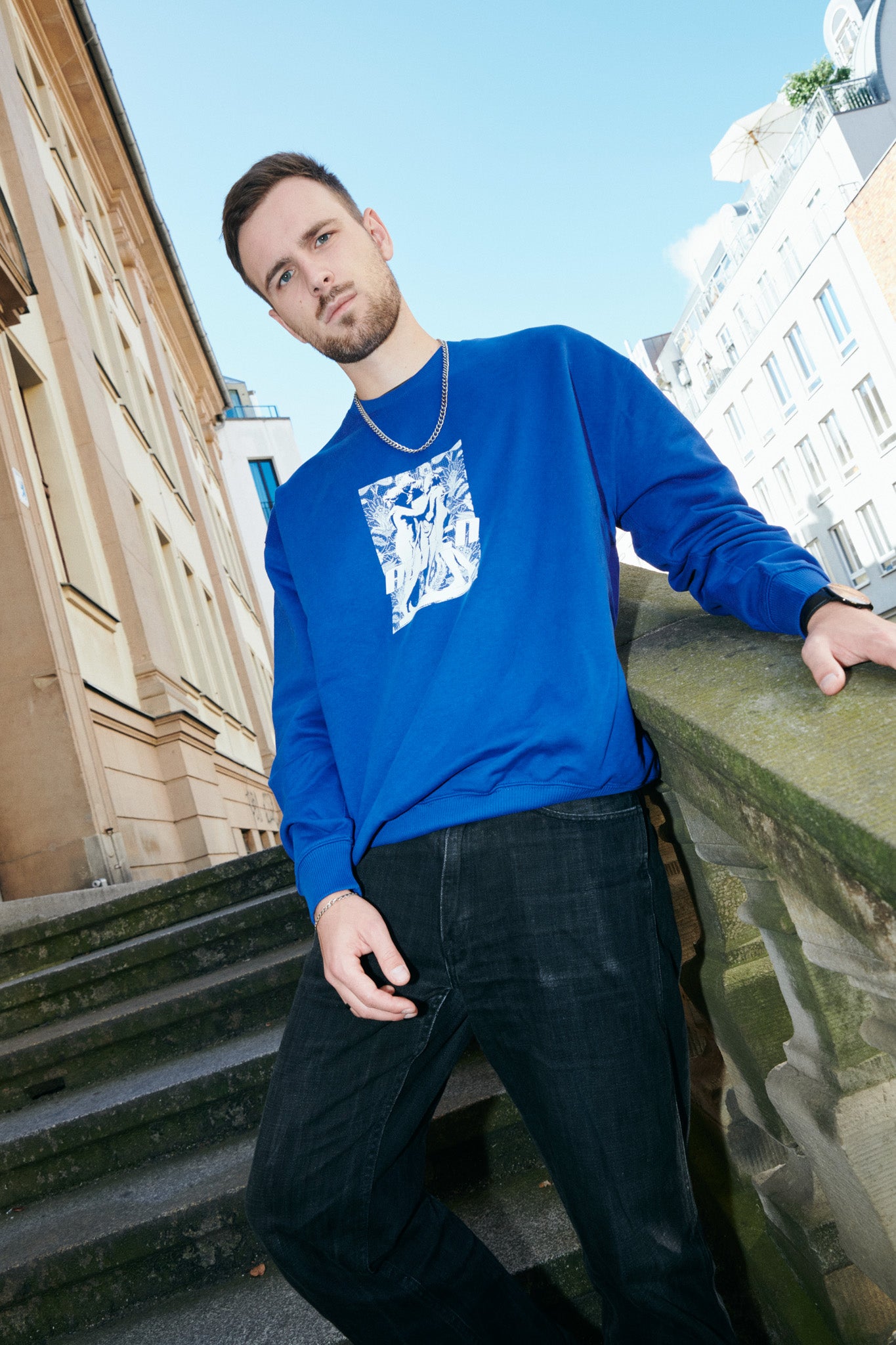 Ahi Heavy Sweatshirt - Deep Blue