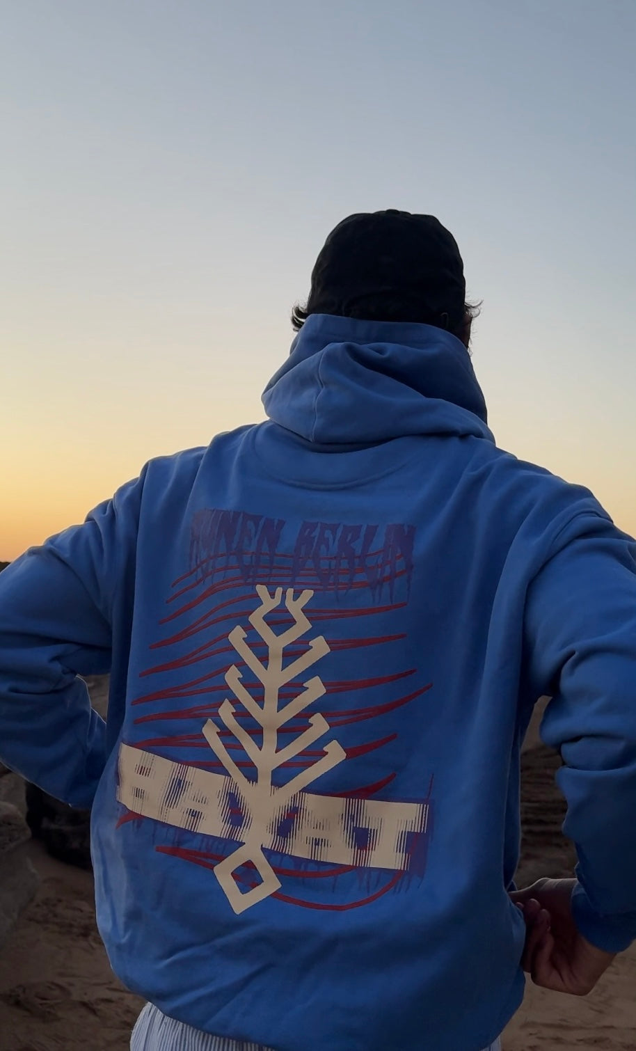 Hayat Heavy Hoodie - Sky Blue