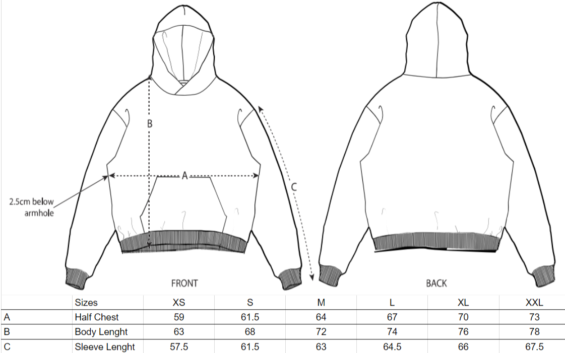 Hayat Heavy Hoodie - Sky Blue