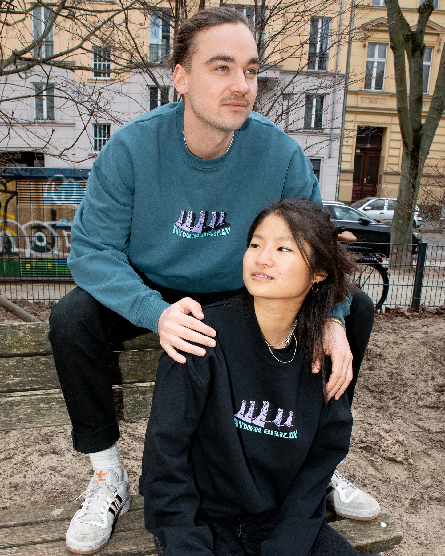 2Face Heavy Sweatshirt - Midnight Green