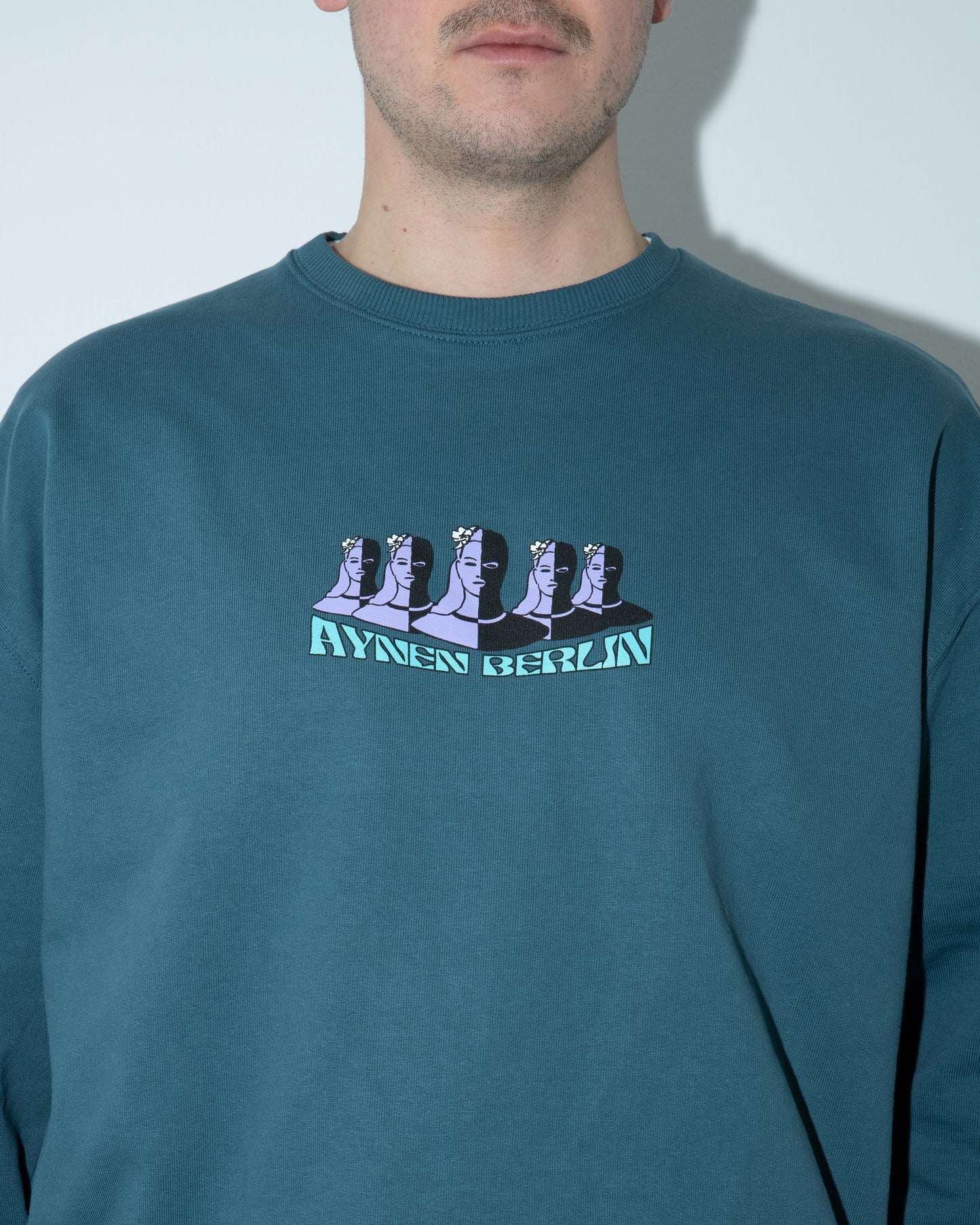 2Face Heavy Sweatshirt - Midnight Green