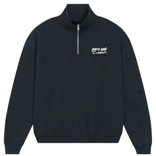 Para Yok Heavy Half Zipper - Black