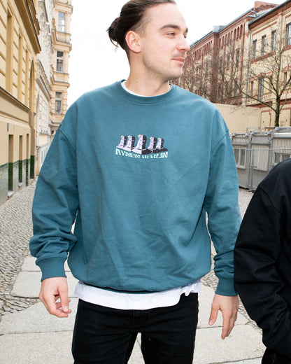 2Face Heavy Sweatshirt - Midnight Green